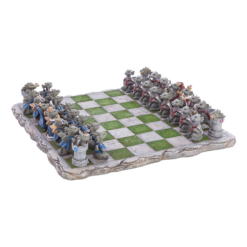 Schachbrett mit Drachenfiguren, 33 Teile von Weltbild