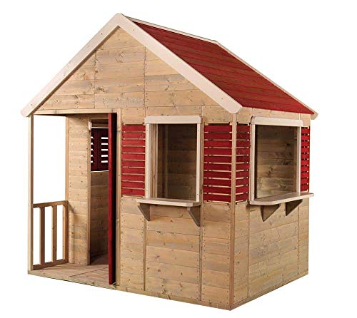 Wendi Toys Holz Spielhaus Krokodil | Natur | 155x120x168 cm von Wendi Toys