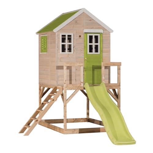 Wendi Toys Kinderspielhaus Spielturm inkl. Veranda & Rutsche von Wendi Toys