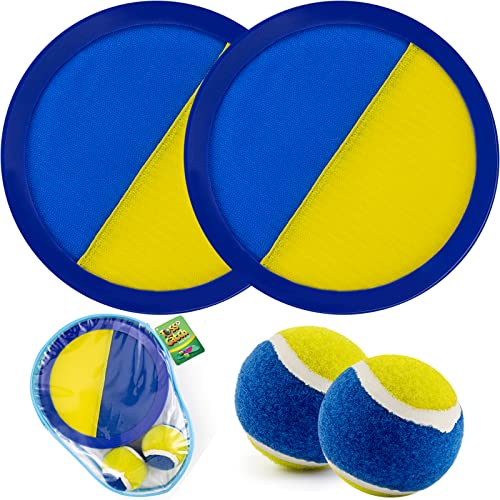 Weokeey Klettballspiel Klettball Strandspielzeug Spiele für Draußen Wasserdicht Ball Klettspiel Wurf Kinderspiele Gartenspiele Outdoor Spiele Oster Geschenke für Kinder 3 4 5 6 7 Jahren von Weokeey