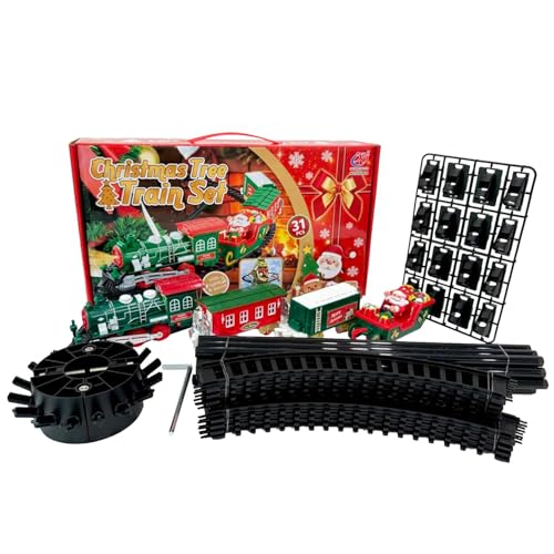 Weihnachtszug Set - 1388g Weihnachtsbaum Zug Set | Niedlicher elektrischer Zug unter dem Weihnachtsbaum | Weihnachtszüge | Kreatives Weihnachtsspielzeug für Kinder von Weppduk