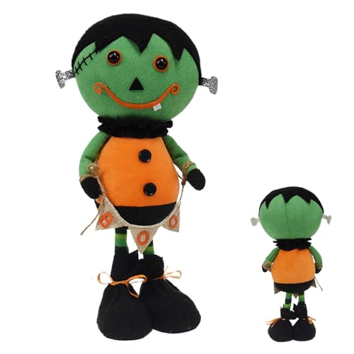 Weppduk Halloween Plüsch Geist Geist Puppe, Spooky Doll Ornaments Geist Schwarze Katze Zombie Goth Plüsch | Handgemachte weiche Ornamente Halloween Dekoration von Weppduk