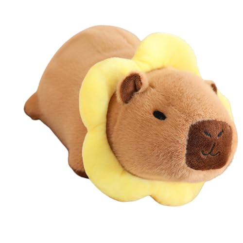 Weppduk Nettes Capybara-Plüschtier, Plüschtier von Capybara – 10 Zoll ultra-weiches Stofftier, Heimdekoration aus Plüsch mit realistischen Tieren, Spielzeugkissen und von Weppduk