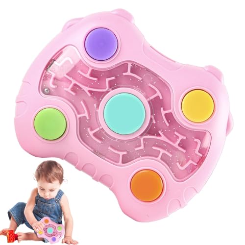 Weppduk Perlenlabyrinth-Spielzeug, 3D-Labyrinth für Kinder | Montessori Handheld-Labyrinthball | Balancespiel, 3D-Labyrinth-Rätsel, Lernspielzeug zur Entwicklung der Feinmotorik für Jungen und Mädchen von Weppduk