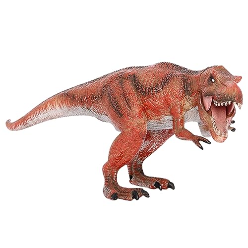 Weppduk Realistische Dinosaurierfigur, Dinosaurierfiguren für Kinder - Braune Tierfigurenspielzeuge,Spielfiguren-Ornament mit beweglichem Mund für Kinder und Kleinkinder von Weppduk