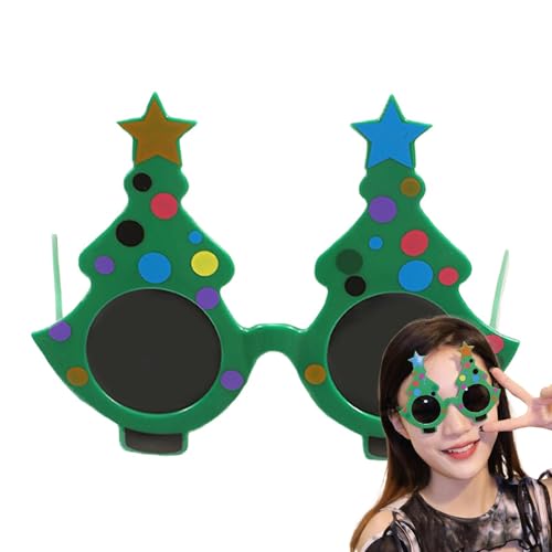 Weppduk Sonnenbrillen für den Weihnachtsbaum, grüne Sonnenbrille für Weihnachtsbaum - Partybrille | Kostümzubehör, Kostümzubehör, Originalbrille für von Weppduk