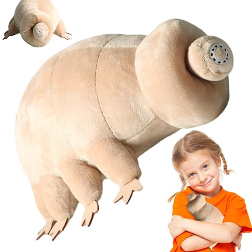 Weqizuerqi 25 cm Plüschtiere Meereskreatur, aus Plüsch, Tardigrade, Plüschtier Ugly Tardigrade aus Plüsch, Wasserbär aus Plüsch, realistisch Sea Creature Soft Water Bear Doll von Weqizuerqi