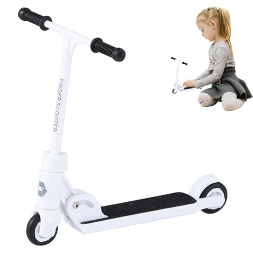 Weqizuerqi Finger-Scooter faltbar,Fingertip-Tret-Scooter - T-Typ Fingerbewegungs-Trittroller mit Bremse - Tisch-Roller-Brettspielzeug, trainiert Fingerflexibilität und Koordination von Weqizuerqi