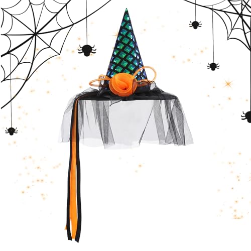 Weqizuerqi Hexenhut Halloween - Kostüm Hut Halloween,Klassische Kopfbedeckung Verkleidung Erwachsene Partyzubehör Für Veranstaltungen Cosplay Weqizuerqi Hexenhut Halloween - Kostüm Hut Halloween,Klassische Kopfbedeckung Verkleidung Erwachsene Partyzubehör Für Veranstaltungen Cosplay von Weqizuerqi