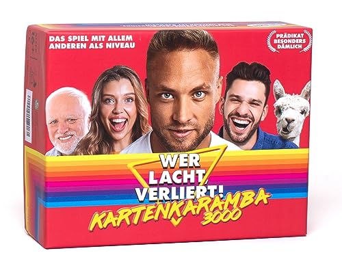 Wer lacht, verliert! KARTENKARAMBA 3000 - Liebes Tagebuch Spiel für Fans von Joko und Klaas - Aushalten. Nicht lachen. Der witzigste Satz gewinnt! Kartenspiel für Erwachsene mit Humor, ab 16 Jahren von Wer lacht, verliert!