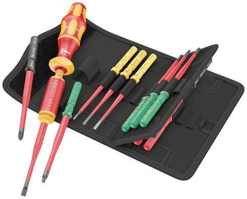 Wera Kraftform Kompakt VDE 15 Torque extra slim 1 Elektriker Wechselklingen-Set von Wera