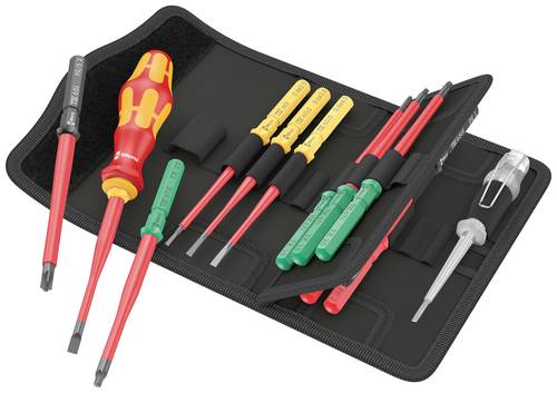 Wera Kraftform Kompakt VDE 16 extra slim 1 Elektriker Wechselklingen-Set von Wera