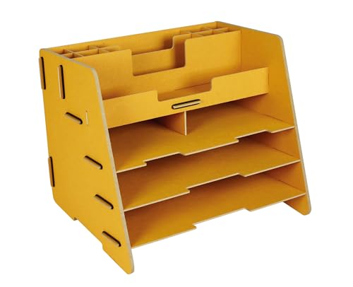 Werkhaus Schreibtisch-Organizer mit 15 Fächern, Farbe:Gelb von Werkhaus