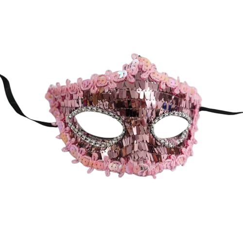 Wesaloes Maske Venezianisch Karneval Classic Augenmaske Maske Karneval Frauen Faschingsmasken Maskenball Masken Venezianische Maske Party Tanzball Gesichtsmaske (One Size) von Wesaloes