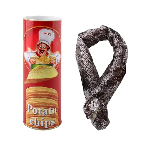 Wezalget Aprilscherze, Kartoffelchip-Schlangenstreich - Realistische Kartoffelchip-Snacks-Überraschungsdosen-Streich,Halloween-Witzspielzeuge, ängstliche und urkomische Knebeldosenstreiche für Wezalget Aprilscherze, Kartoffelchip-Schlangenstreich - Realistische Kartoffelchip-Snacks-Überraschungsdosen-Streich,Halloween-Witzspielzeuge, ängstliche und urkomische Knebeldosenstreiche für von Wezalget