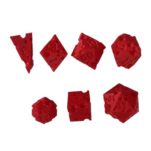 Wezalget Cool Dice | 7-teilige Käse-Roll-Würfel | 3D-gedrucktes interaktives Requisit für Rollenspiel Mathe Lernen Unterricht Entscheidungsfindung Reise Party Klassenraum Familiennacht Wezalget Cool Dice | 7-teilige Käse-Roll-Würfel | 3D-gedrucktes interaktives Requisit für Rollenspiel Mathe Lernen Unterricht Entscheidungsfindung Reise Party Klassenraum Familiennacht von Wezalget