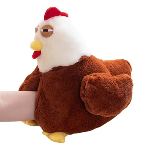 Wezalget Hühnchen-Stofftier,Hühner-Plüschtiere - Huhn-Plüschfigur - Entzückende Huhn-Plüschfigur, umarmbare Hahnfigur, bequemes Spielzeug für, Mädchen, Kinder von Wezalget