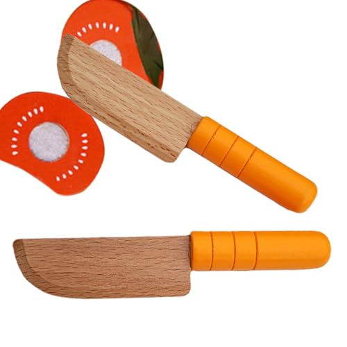 Wezalget Kinder-Küchenmesser | Holz Hackmesser | Rollenspiel Nachahmungsspiel Realistisches Schneidewerkzeug für Küche Kochen Zuhause Kindergarten Backen Wezalget Kinder-Küchenmesser | Holz Hackmesser | Rollenspiel Nachahmungsspiel Realistisches Schneidewerkzeug für Küche Kochen Zuhause Kindergarten Backen von Wezalget