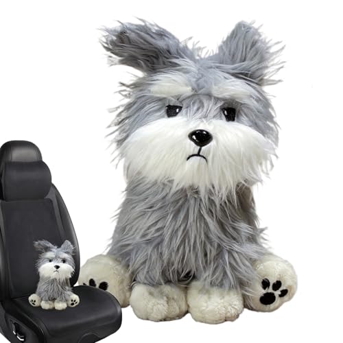 Wezalget Kuscheltier Hund Für Kinder - Realistisches Plüsch Schnauzer Modell | Schlafbegleiter, Niedliches Plüschtier Für Erwachsene Jugendliche Mädchen Wezalget Kuscheltier Hund Für Kinder - Realistisches Plüsch Schnauzer Modell | Schlafbegleiter, Niedliches Plüschtier Für Erwachsene Jugendliche Mädchen von Wezalget