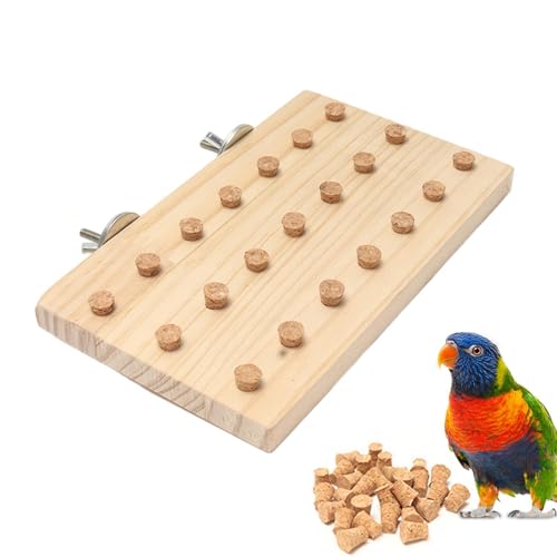 Wezalget Vogelausbildung Spielzeug, Vogelanreicherung Spielzeug | Mehrzweck -Puzzlespielzeugkauen Block,kleines Tieraktivitätsspiel -Holzbrett für Simeta -Sittiche von Wezalget