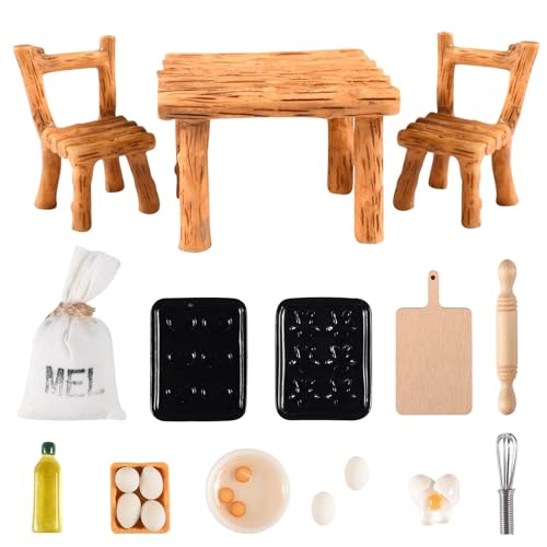19 Stück Wichtel Zubehör,Puppenhaus Zubehör, Miniatur Wichtel Zubehör Zubehör Weihnachten,Miniatur Puppenhaus Backen,Tisch und Stühle,DIY Weihnachten Wichtel küche Backset,Dollhouse 19 Stück Wichtel Zubehör,Puppenhaus Zubehör, Miniatur Wichtel Zubehör Zubehör Weihnachten,Miniatur Puppenhaus Backen,Tisch und Stühle,DIY Weihnachten Wichtel küche Backset,Dollhouse von Wffeila