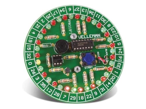 Whadda Lötbausatz, Roulette, 37 LEDs Whadda Lötbausatz, Roulette, 37 LEDs von Whadda