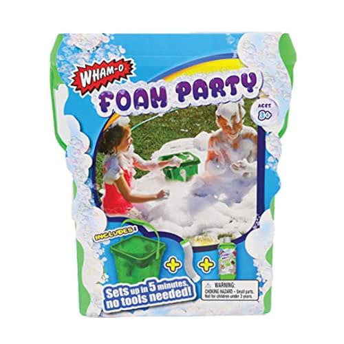 Wham-O 381031 - Schaum Party Schaummaschine - inkl. Schlauch, Adapter für Wasseranschluss, 300 ml Schaumflüssigkeit, kinderleicht aufgebaut, ab 3 Jahren von Wham-O