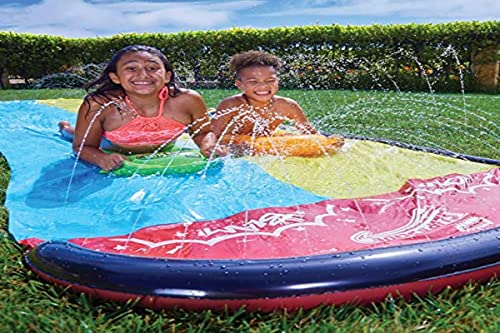 Wham-O 64120 Slip N Slide Classic Wave Rider Double 16ft with 2 Boogies, Multicolour, Einheitsgröße von Wham-O