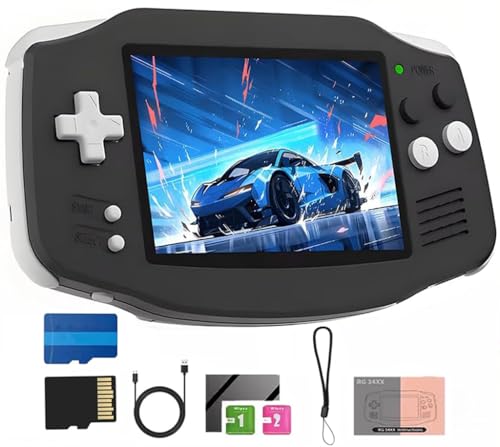 RG 34XX Handheld Spielekonsole,Retro Konsole RG34XX Eingebaut 32G+64G mit über 5000+ Spielen,3,4 Zoll IPS Screen 3500mAh,Handheld Game Console Support Wi-Fi Multiplayer und HD TV-Ausgang(schwarz) von Whatsko