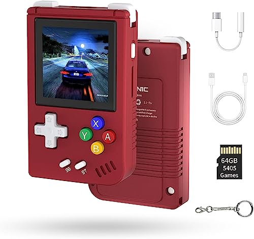 Whatsko Retro Handheld Spielkonsole,Bildschirm Flip 3.5 Inch IPS Screen Linux System,Support HDMI TV Output 5G WiFi Bluetooth 4.2, Handheld Game Console Built-in 64G TF Card Whatsko Retro Handheld Spielkonsole,Bildschirm Flip 3.5 Inch IPS Screen Linux System,Support HDMI TV Output 5G WiFi Bluetooth 4.2, Handheld Game Console Built-in 64G TF Card von Whatsko