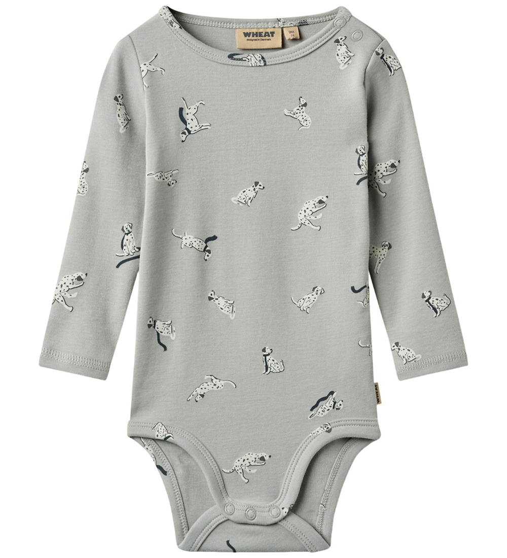 Wheat Body l/ä - Freddie - Hunde mit Dots - Wheat - 74 - Body L/Ä Wheat Body l/ä - Freddie - Hunde mit Dots - Wheat - 74 - Body L/Ä von Wheat