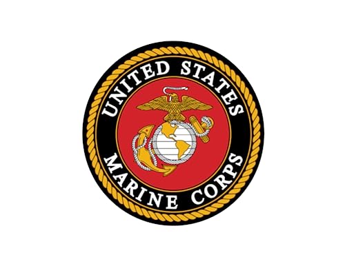 6 runde Kuchen – Emblem der United States Marine Corps – essbare Kuchen- oder Cupcake-Topper von Whimsical Practicality