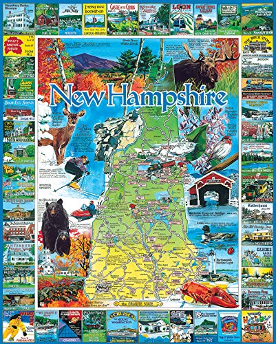 Puzzle 1000 Teile - Best of New Hampshire von White Mountain Puzzles