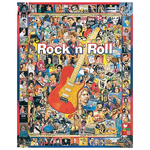 Rock 'n' Roll Jigsaw Puzzle Ultimate Trivia 1000 Pieces 24"X30" WM409 von White Mountain Puzzles