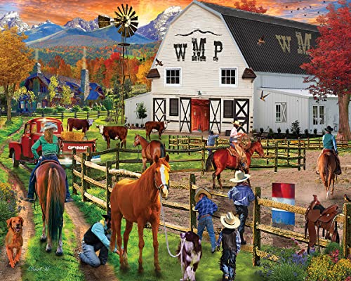 Dude Ranch 1000pc Puzzlespiel Von White Mountain Puzzles von White Mountain