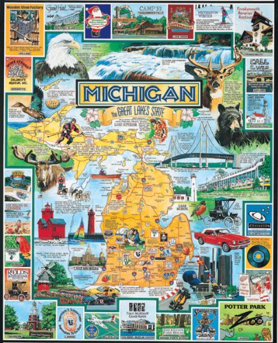 Puzzle 1000 Teile - Best of Michigan von White Mountain