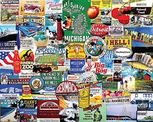 White Mountain 1221PZ - Girard: Ich liebe Michigan - 1000 Teile Puzzle von White Mountain