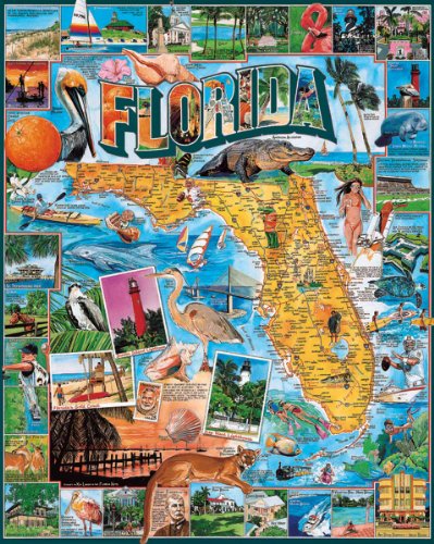 White Mountain 233PZ - USA, Florida - Puzzle 1000 Teile von White Mountain