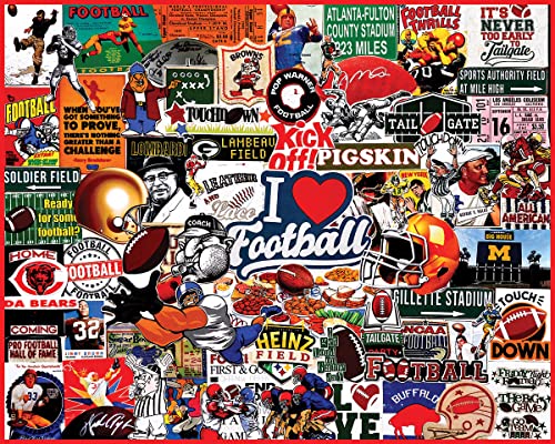 White Mountain - I Love Football 1000 Teile Puzzle Fußball Puzzle NFL von White Mountain