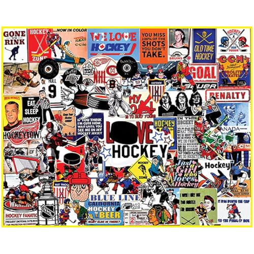 White Mountain - I Love Hockey, 1000 Teile Puzzle, Hockey Puzzle, NHL White Mountain - I Love Hockey, 1000 Teile Puzzle, Hockey Puzzle, NHL von White Mountain