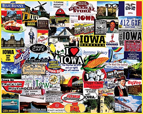 White Mountain - I Love Iowa, 1000 Teile Puzzle von White Mountain