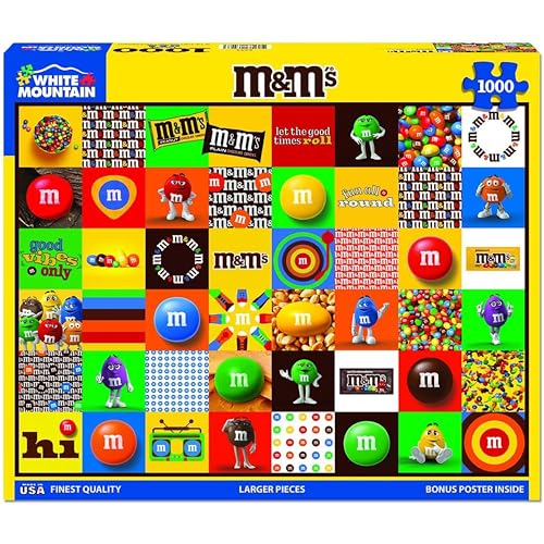 White Mountain M & M Fun Puzzle 1000 Teile Vintage Puzzle für Erwachsene und Familien White Mountain M & M Fun Puzzle 1000 Teile Vintage Puzzle für Erwachsene und Familien von White Mountain