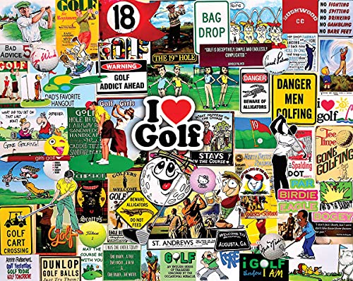 White Mountain Puzzle I Love Golf 1000 Teile Puzzle 610 x 760 mm von White Mountain