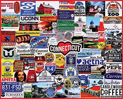 White Mountain Puzzles I Love Connecticut, 1000 Puzzle-Teil von White Mountain