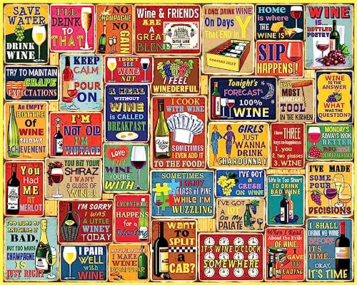 White Mountain Puzzles - I Love Wine - 1000 Teile Puzzle von White Mountain