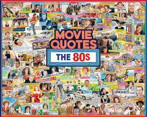 White Mountain Puzzles Movie Quotes The 80s 1000 Piece Jigsaw Popular Pop Culture Puzzle von White Mountain