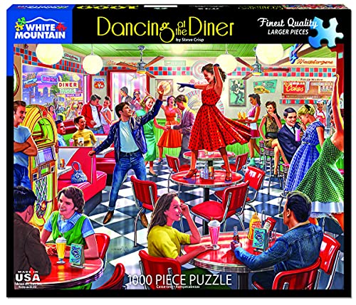 White Mountain Puzzles Puzzle Dancing at The Diner, 1000 Teile von White Mountain