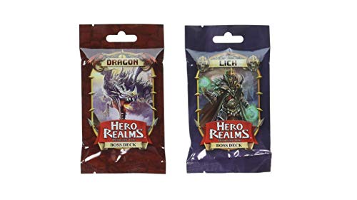 Hero Realms Dragon Boss Deck und Lich Boss Deck von White Wizard Games (2 Stück) von White Wizard Games