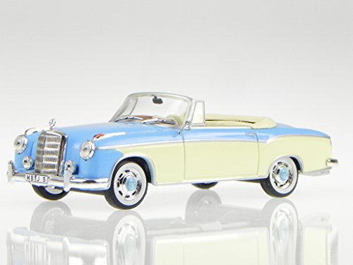 Mercedes 220 SE Cabrio hellblau-beige Modellauto Whitebox 1:43 von Whitebox