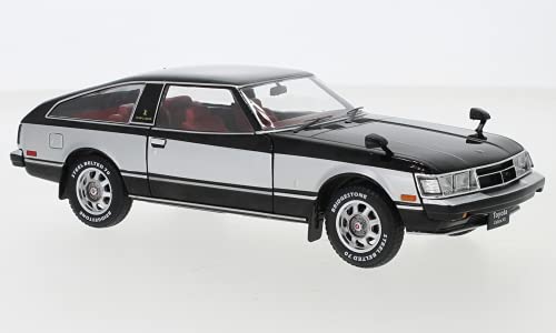 WhiteBox WB124060 kompatibel mit Toyota Celica XX, schwarz/silber, RHD, 1978, 1:24, Fertigmodell von Whitebox